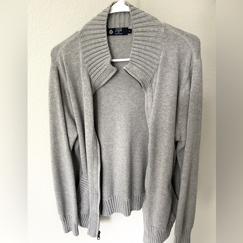Gray cardigan